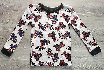 Boys 2T Mario Kart Pajama Shirt Super Soft Lightweight Snug Fit Long Sleeve  • $2.95