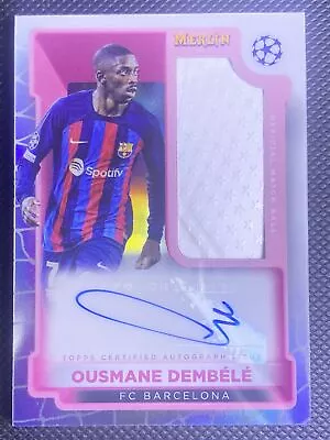 2022-23 Topps Merlin Ousmane Dembele Autograph Issue Patch Fc Barcelona #Mbs-Od • $2.25