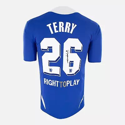 John Terry Signed Chelsea Shirt 2012 CL Final [26] • £241.99