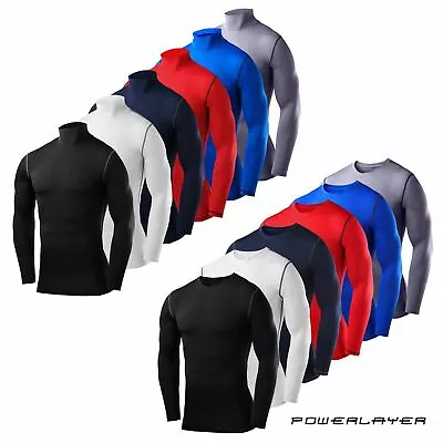 £14.99 • Buy Compression Base Layer Short Sleeve Top PowerLayer Mens Boys Running Workout