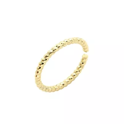£2.75 • Buy 18k Gold Twisted 8mm Nose Ring Stud Hoop Eyebrow Tragus Ear Cuff Cartilage Helix