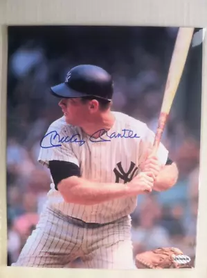 Signed Mickey Mantle 8x10 Color Photo W/coa • $49.99