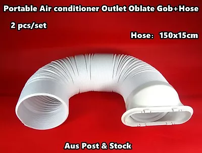 $58.50 • Buy 2PCs Portable Air Conditioner Spare Parts (Gob+Exhaust Hose) (150cmx15cm)