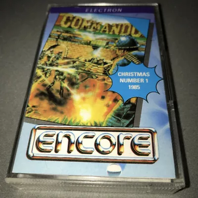 COMMANDO - ENCORE / ELITE / CAPCOM - Acorn Electron Cassette - Rare Release • £29.95