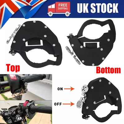 Universal Motorcycle Cruise Control Throttle Lock Assist Top/Bottom Assist Kits • £20.39