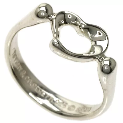 £60.92 • Buy TIFFANY&Co.   Ring Open Heart Silver