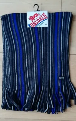 £11.99 • Buy Lonsdale Men's Striped College Scarf BNWT RRP £19.99
