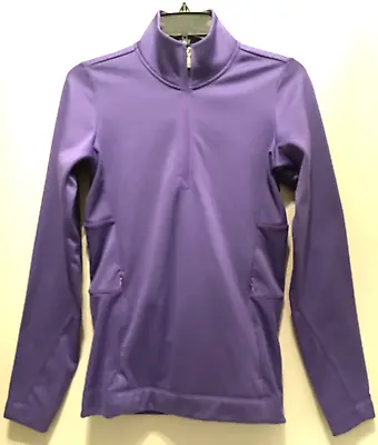 Nike Jacket Golf Tour Performance Womens XS Purple Therma-Fit Half Zip Pockets • $14.88