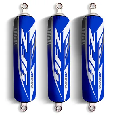 Blue & White YFZ450R Shock Absorber Covers Yamaha Limited Edition (Set Of 3) NEW • $36.90