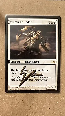 Autographed MTG Mirran Crusader Mystery Booster - Modern Masters 025/249 Rare • $19.99