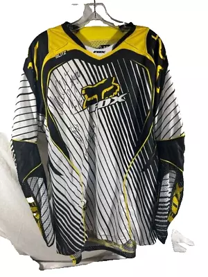 FOX Motocross Jersey Signed Ryan Dungey David Vuillemin Mike Alessi MichaelByrne • $74.49