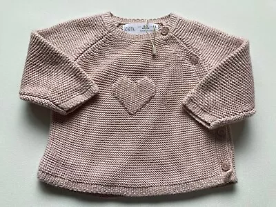 LOVE THIS ZARA Knitted Wrap Over Heart Jumper Baby Girls Clothing Newborn New!!! • £5.99