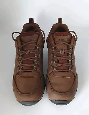KARRIMOR Journey WTX Walking/Hiking Brown Leather Shoes Uk Size 8 (Euro 42). • £25