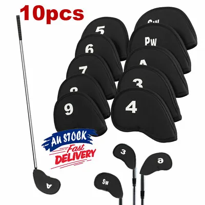 $12.59 • Buy 10x Golf Head Cover Iron Club Putter Head Neoprene Covers Protector Set Sports