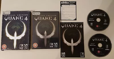 Quake 4 - Special Edition PC DVD Computer Video Game Complete In Box • £10