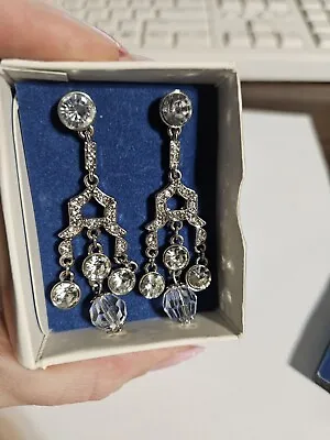Avon Crystal Rhinestone Chandelier Earrings Pierced • $8