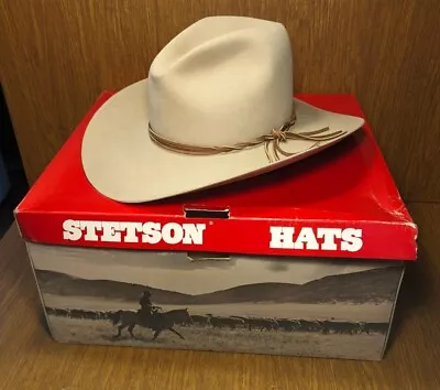 STETSON 4X Skyline SILVERBELLY Cowboy Hat Size 7 1/2 BRAND NEW!!! • $214.99