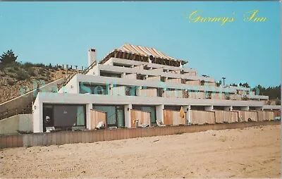 Montauk LI NY - GURNEY'S INN HOTEL FROM BEACH - C1960s Postcard • $10