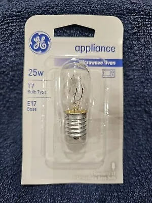 GE Lighting 10692 25 Watt Clear T7 Appliance Light Bulb E17 Microwave Oven • $2.99