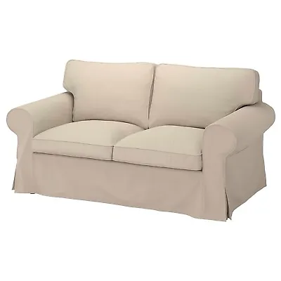 Ikea Ektorp Cover For 2-Seat Sofa (loveseat) Hallarp Beige 805.035.68 • £180