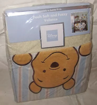 Disney Baby Pooh Soft Fuzzy Valance Curtain New Sealed Package Babies ' R US • $31.49