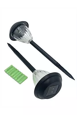 Garden Reflections 8-Piece Solar Pathway Lights Black • $35.99