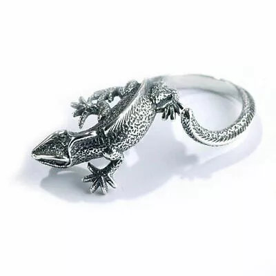 Mens Sterling Silver 925 Lizard Pendant A2198 • $32.99