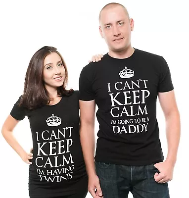 Twins Pregnancy T-shirt Couple Matching Tees Future Dad And Mom Maternity Tee • $33.43