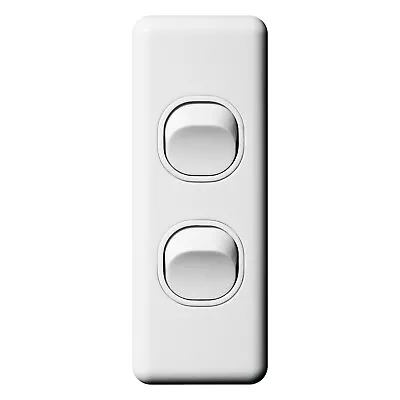 Architrave 2 Gang Light Switch Electrical Classic Style • $7.70