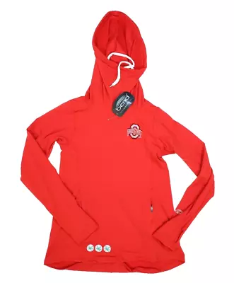 Bend Ohio State University Athletic O Funnel Neck Hoodie Red 2303 Sweatshirt L • $39.99