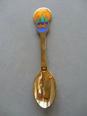 A. MICHELSEN 1979 Denmark Gilded Sterling & Enameled Christmas Spoon  • $80.44