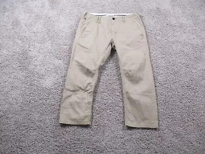 G Star Pants Mens 33 Beige Chino Vetar Slim Cropped Hem Khakis Cotton • $24.98