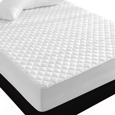 $23.90 • Buy 100% Waterproof Cotton Quilted Fully Fitted Bed Mattress Protector AU STOCK King