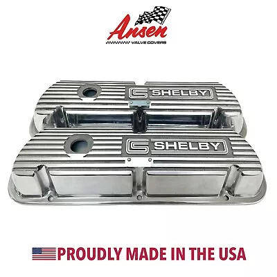 SHELBY Cobra GT350 Mustang Polished Valve Covers Ford 289 302 Valve Covers   • $295