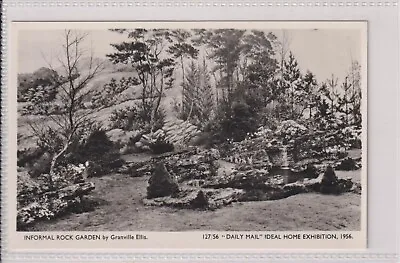 Daily Mail Ideal Home Exhibition 1956 - Informal Rock Garden - RPPC • £1.09