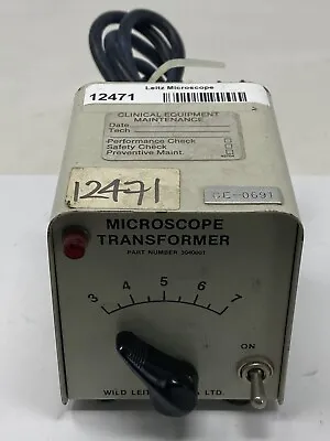 Leitz 3040001 Vintage Microscope Transformator Transformer Power Supply • $17.97