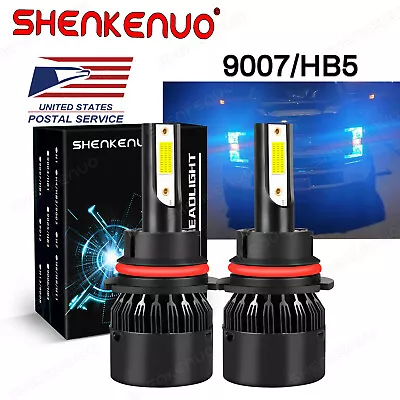 9007 HB5 LED Headlight Bulbs Lamps High Low Beam Super Bright 8000K Ice Blue 2x • $18.19