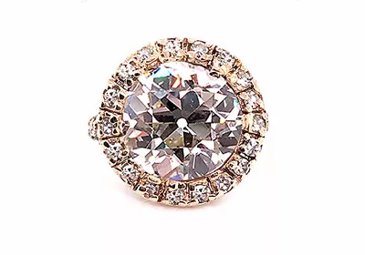 Art Deco Diamond Semi Mount Ring .75ct Holds 7-8ct Round Original 1910's 18k • $1985