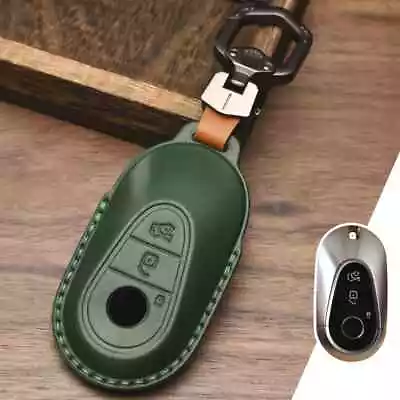 Leather Car Key Case Cover Fob For Mercedes Benz 2020 C /S Class W223 W206 S350 • $24.64