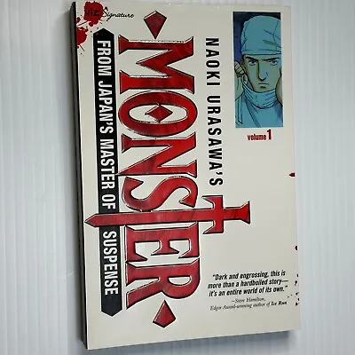 Monster Volume 1 Naoki Urasawa Manga English Viz Media • $18