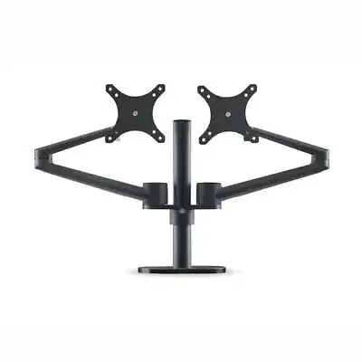 DECASSA Monitor Mount Dual Arm Black Twin Swivel Computer Mount Desk Mount VESA • $266.24