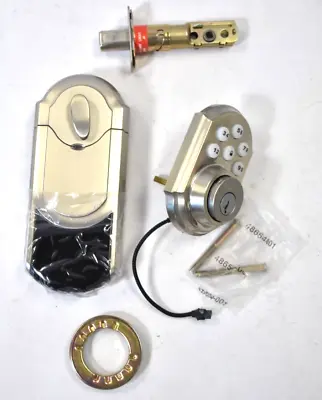 Kwikset Smartcode Electronic Deadbolt Keyless Entry Satin Nickel Z-Wave Tech • $124.99