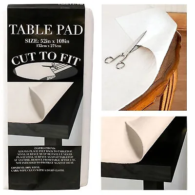 Heavy Duty Table Pad Protector Spill Resistant Cushioned Pads Cut Fit 52X108  • $27