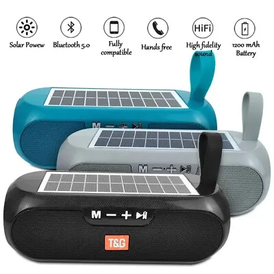Portable TG182 Solar Boombox Outdoor Speaker 10W  • $100