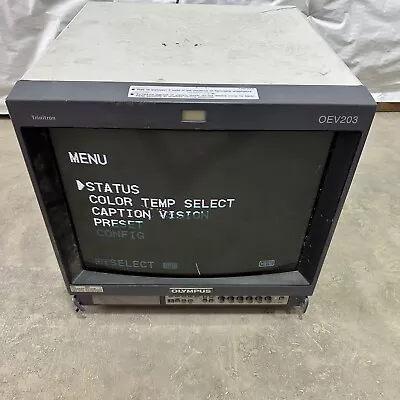 Olympus OEV203 Color 20  CRT Trinitron PVM Retro Gaming Video Monitor POWERS ON • $294.97