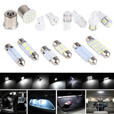 $7.59 • Buy T10 LED Light Car Bulbs 14 PCS Auto Lamp For Interior Dome Map Set Inside White