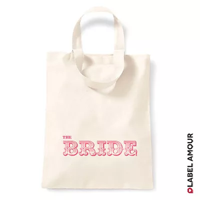 £4.95 • Buy Favour Keepsake Gift Canvas Tote Bag | Wedding Hen Party Bride Bridesmaid Mother