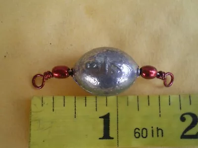 15 Pcs. Red Swivel Egg Sinkers 3/4 Oz. Good Quality/from Do-it Mold/ Striper  • $17.99