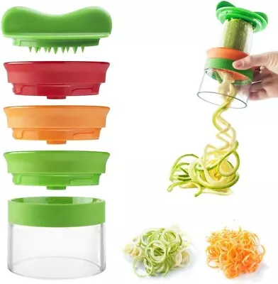 3 In 1 Spiralizer For Vegetables Handheld Vegetable Slicer Vegetable Chopper V • £7.79