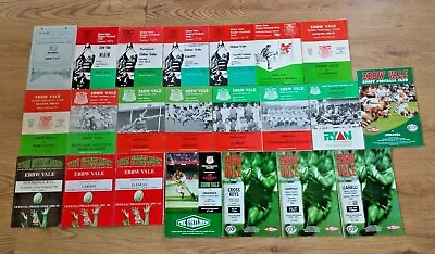 £4.45 • Buy Ebbw Vale Rugby Programmes 1953 - 2001
